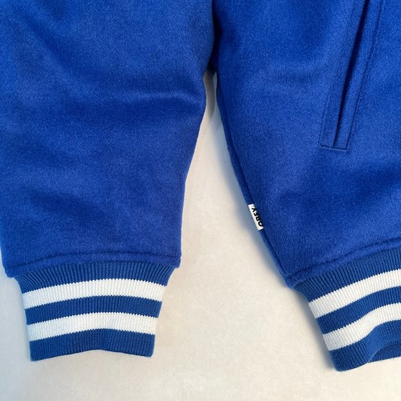 Obey Varsity Jacket "Roll Call" Royal Blue/White - Picture 5 of 7